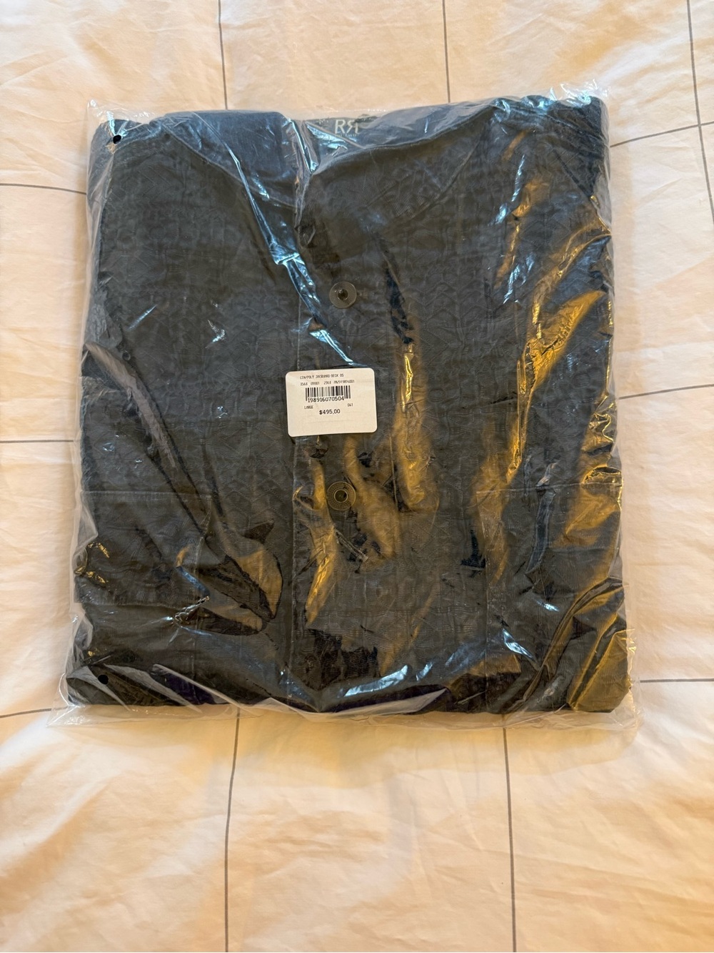 Polo Ralph Lauren RRL Indigo Jacquard Deck Overshirt Men’s Size Large - Picture 6 of 8